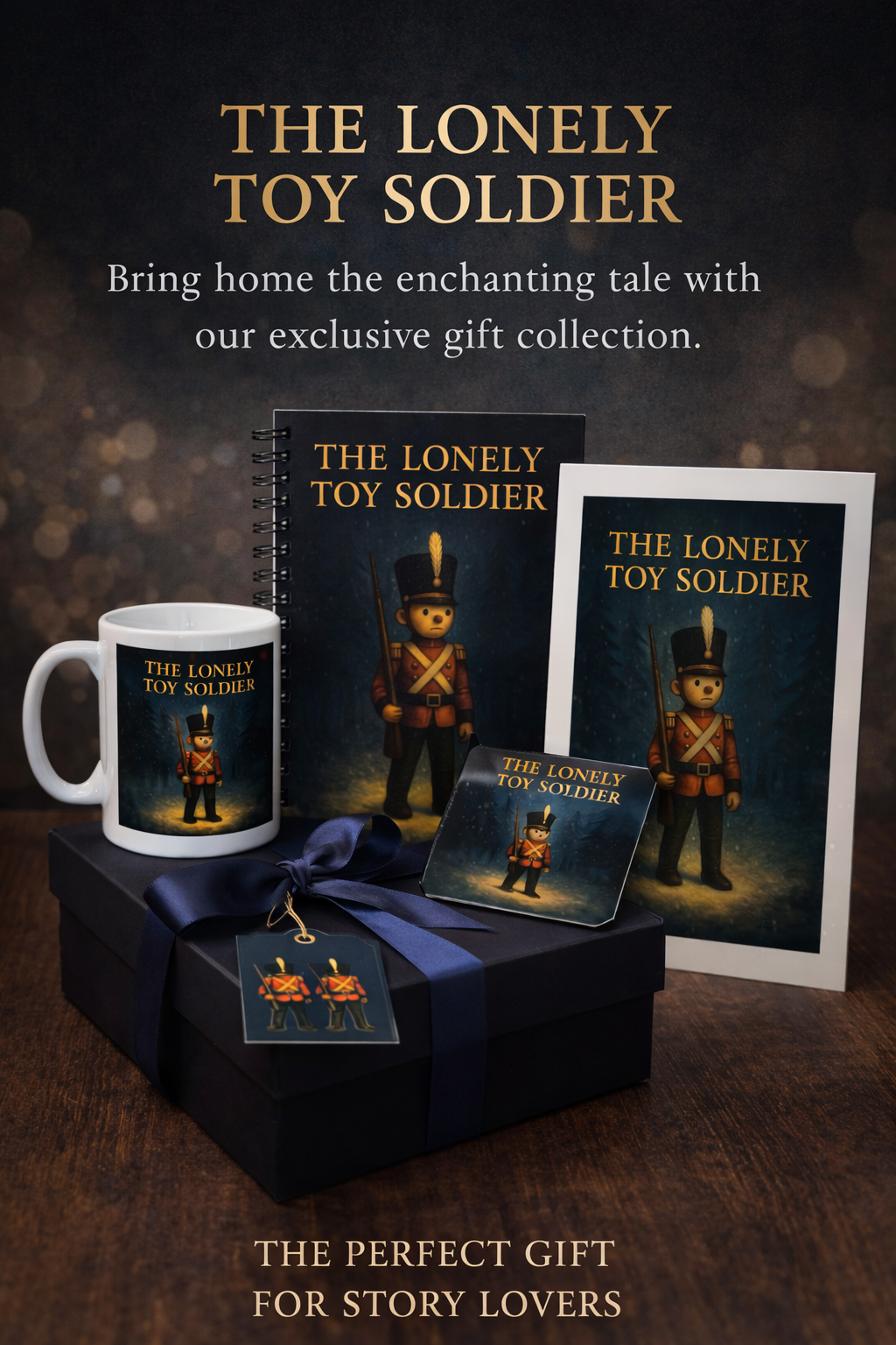 The Lonely Toy Soldier Wire bound note book with lined paper